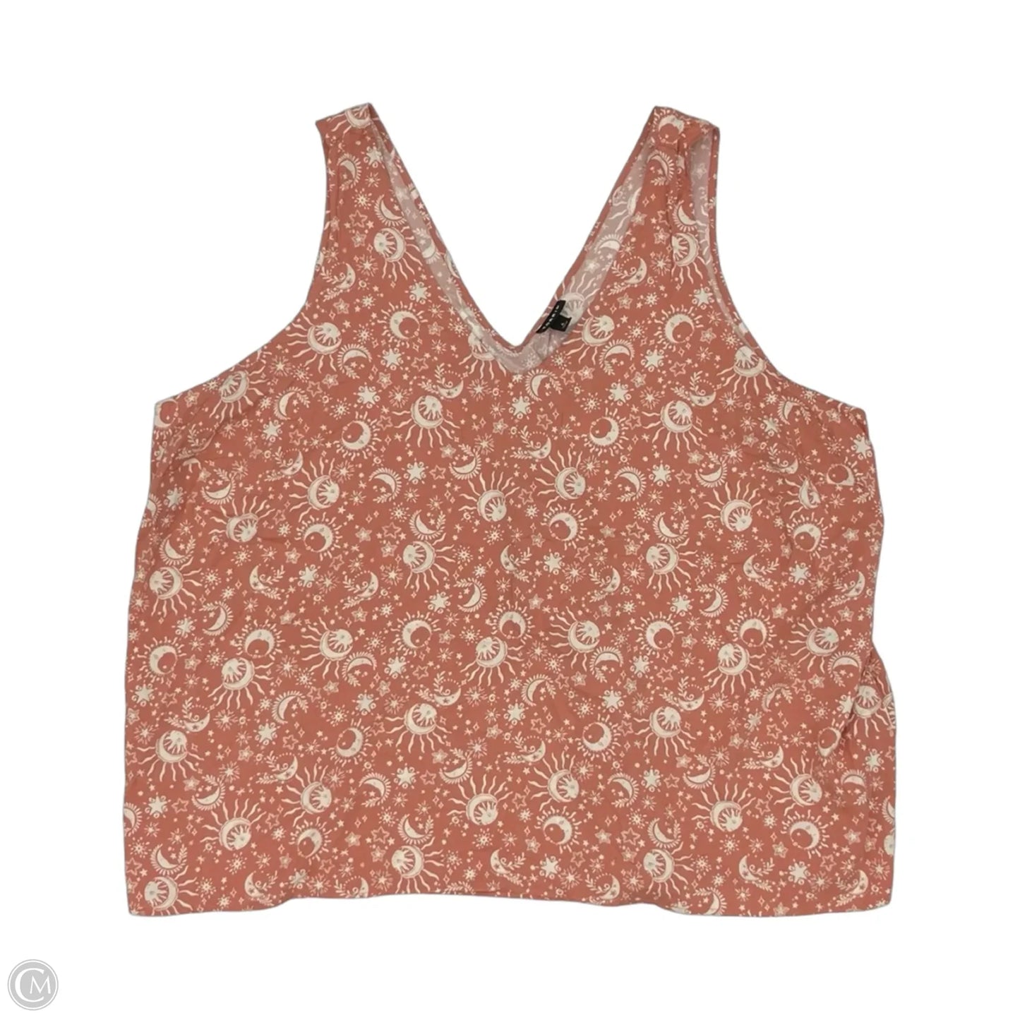 Blouse Sleeveless By Torrid In Orange, Size: 4x