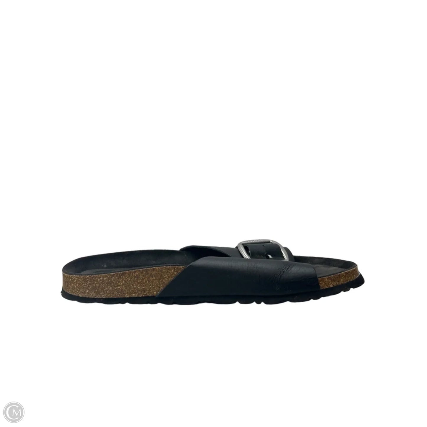 Sandals Flats By Clothes Mentor In Black, Size: 10
