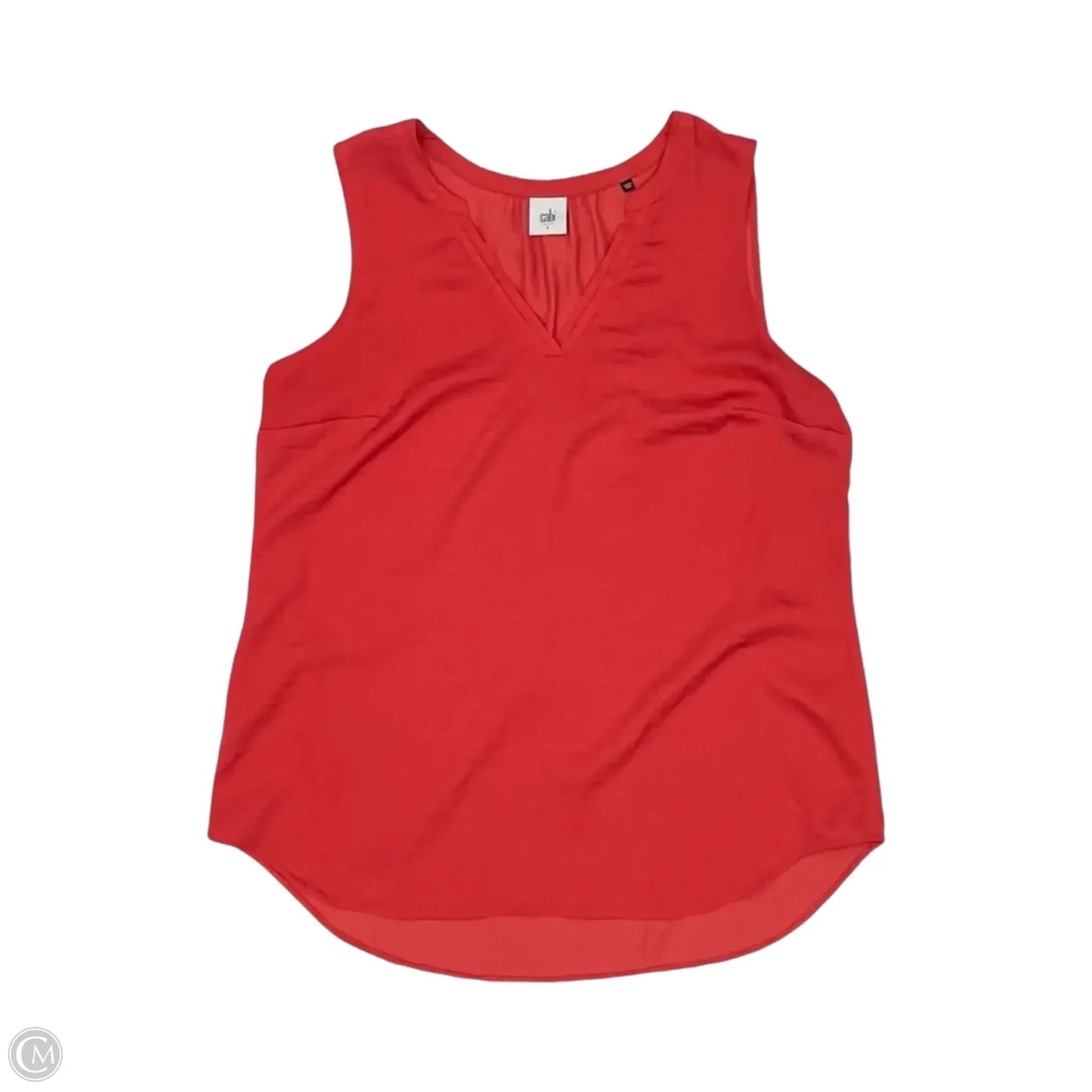 Blouse Sleeveless By Cabi In Orange, Size: L