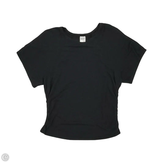 Athletic Top Short Sleeve By Athleta In Black, Size: L