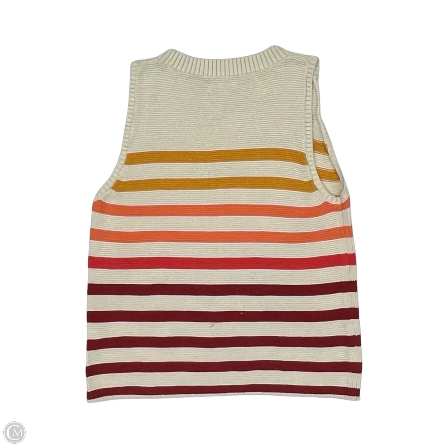 Blouse Sleeveless By Lucky Brand In Striped Pattern, Size: L