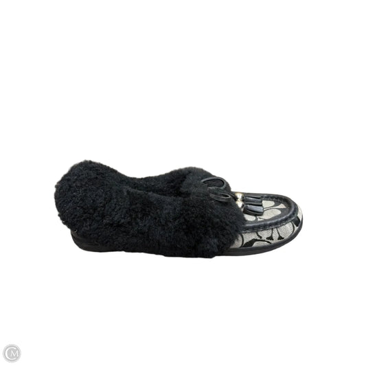 Shoes Designer By Coach In Black & Tan, Size: 7