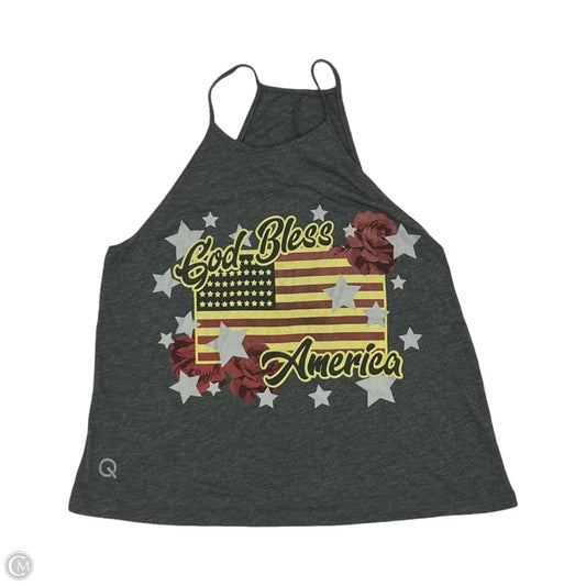 Top Sleeveless By Clothes Mentor In Grey, Size: M