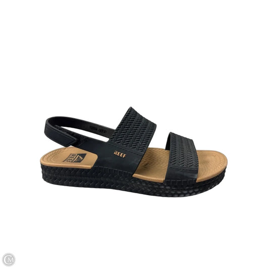 Sandals Flats By Reef In Black, Size: 9
