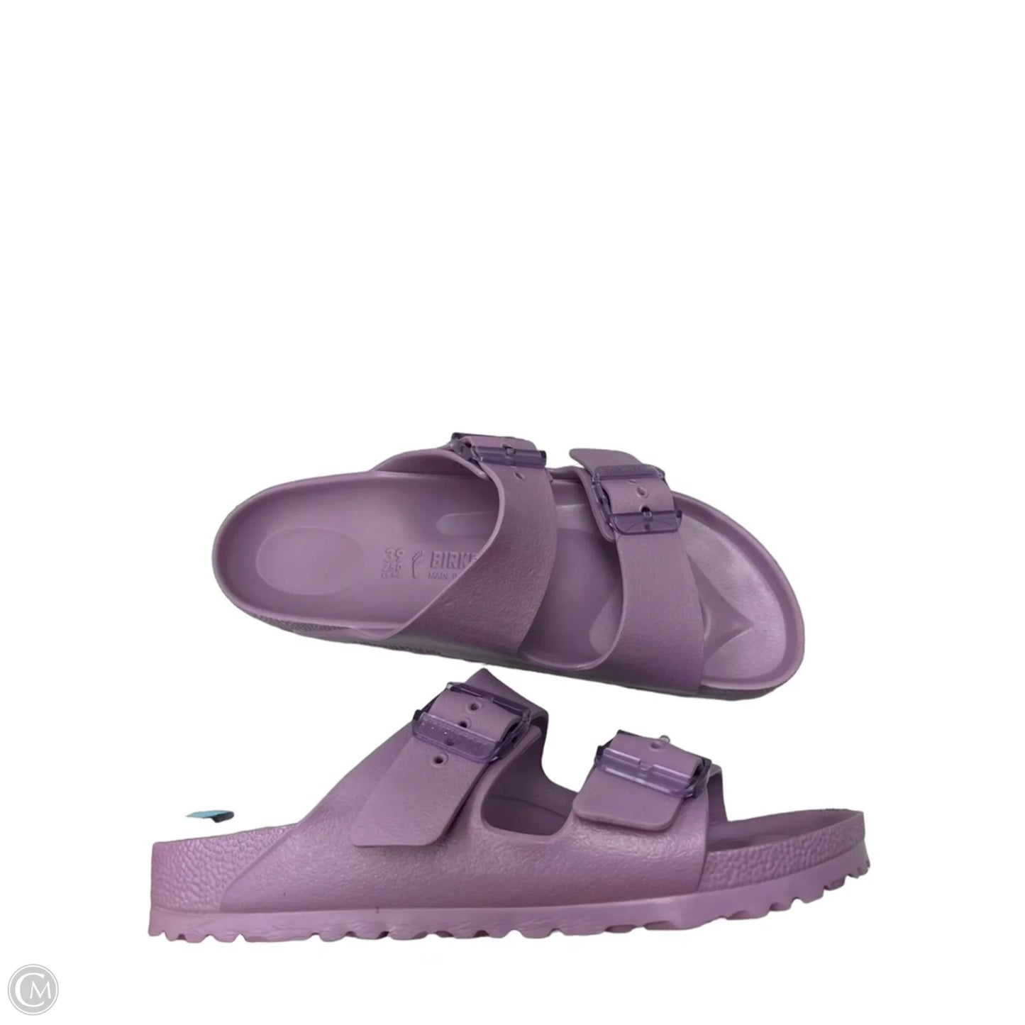 Sandals Flats By Birkenstock In Purple, Size: 8