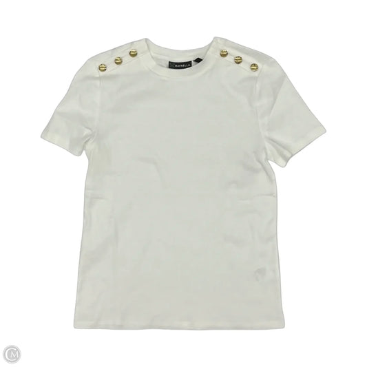 Top Short Sleeve By Rafaella In White, Size: Xs