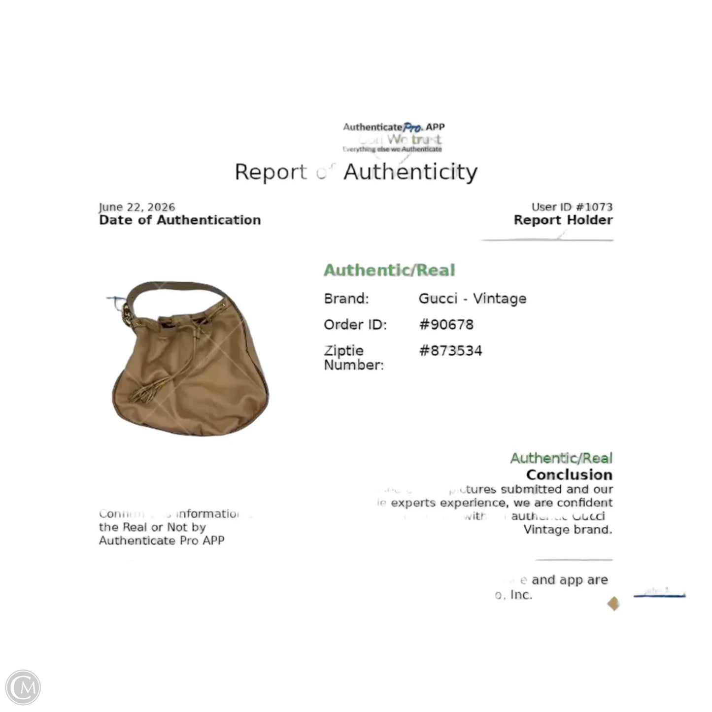 Handbag Luxury Designer By Gucci, Size: Medium