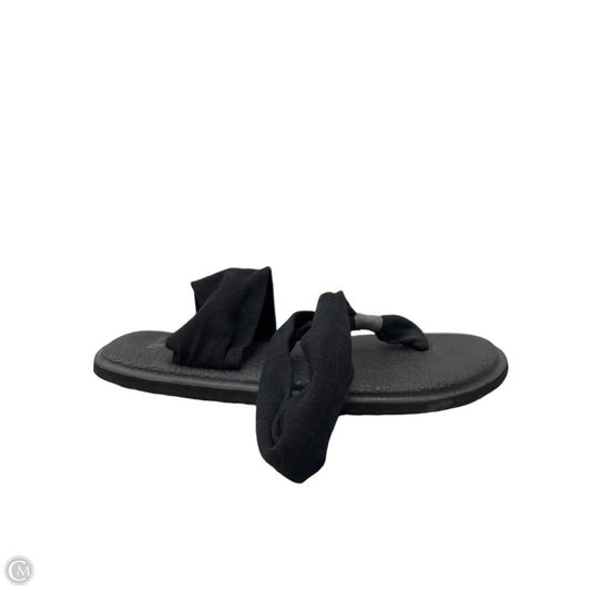 Sandals Flats By Sanuk In Black, Size: 9