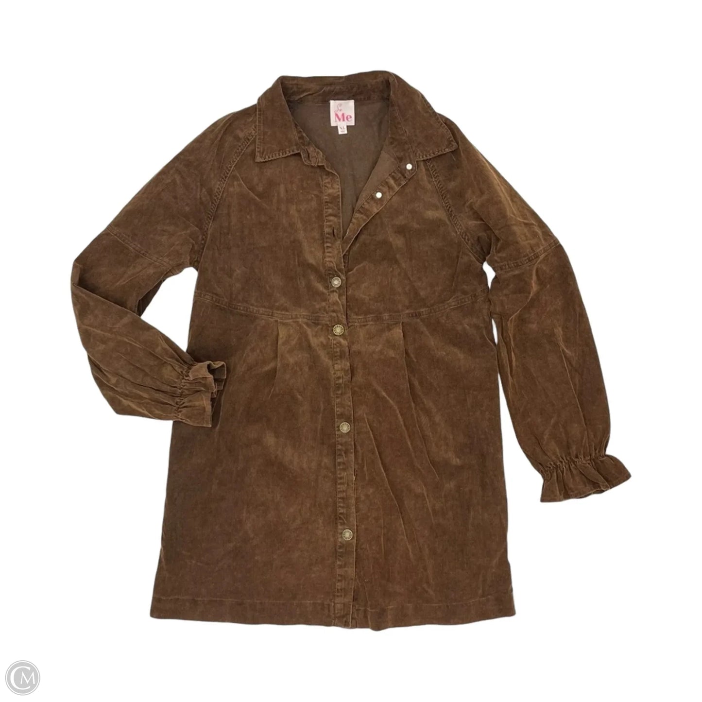 Dress Casual Short By Clothes Mentor In Brown, Size: Xl
