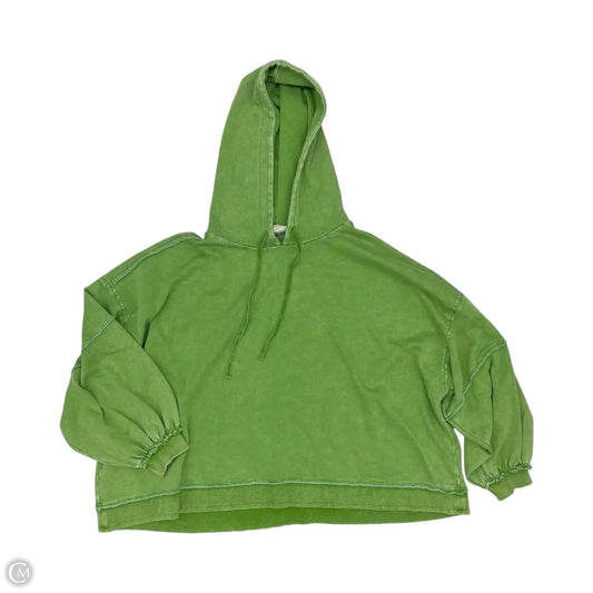 Sweatshirt Hoodie By Easel In Green, Size: M