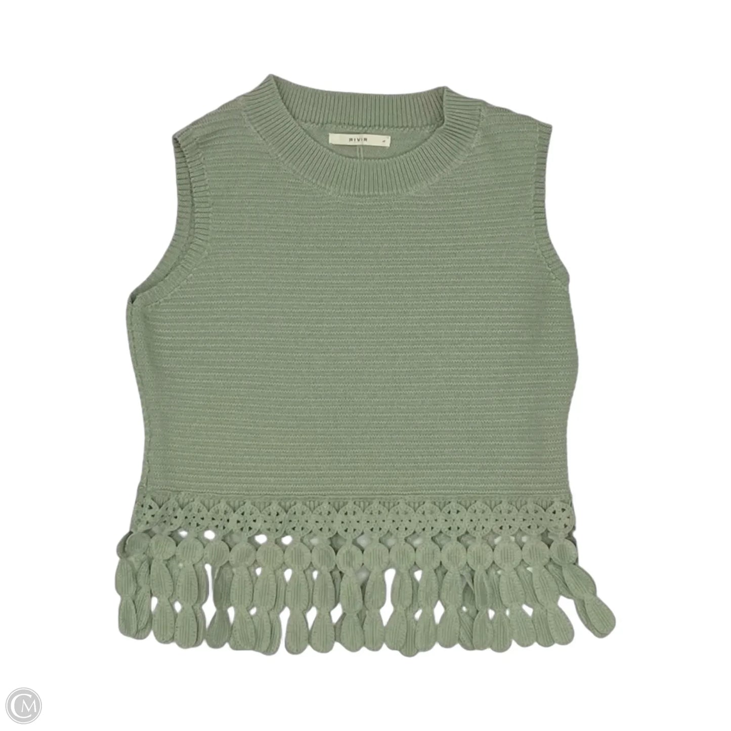 Top Sleeveless By Clothes Mentor In Green, Size: L
