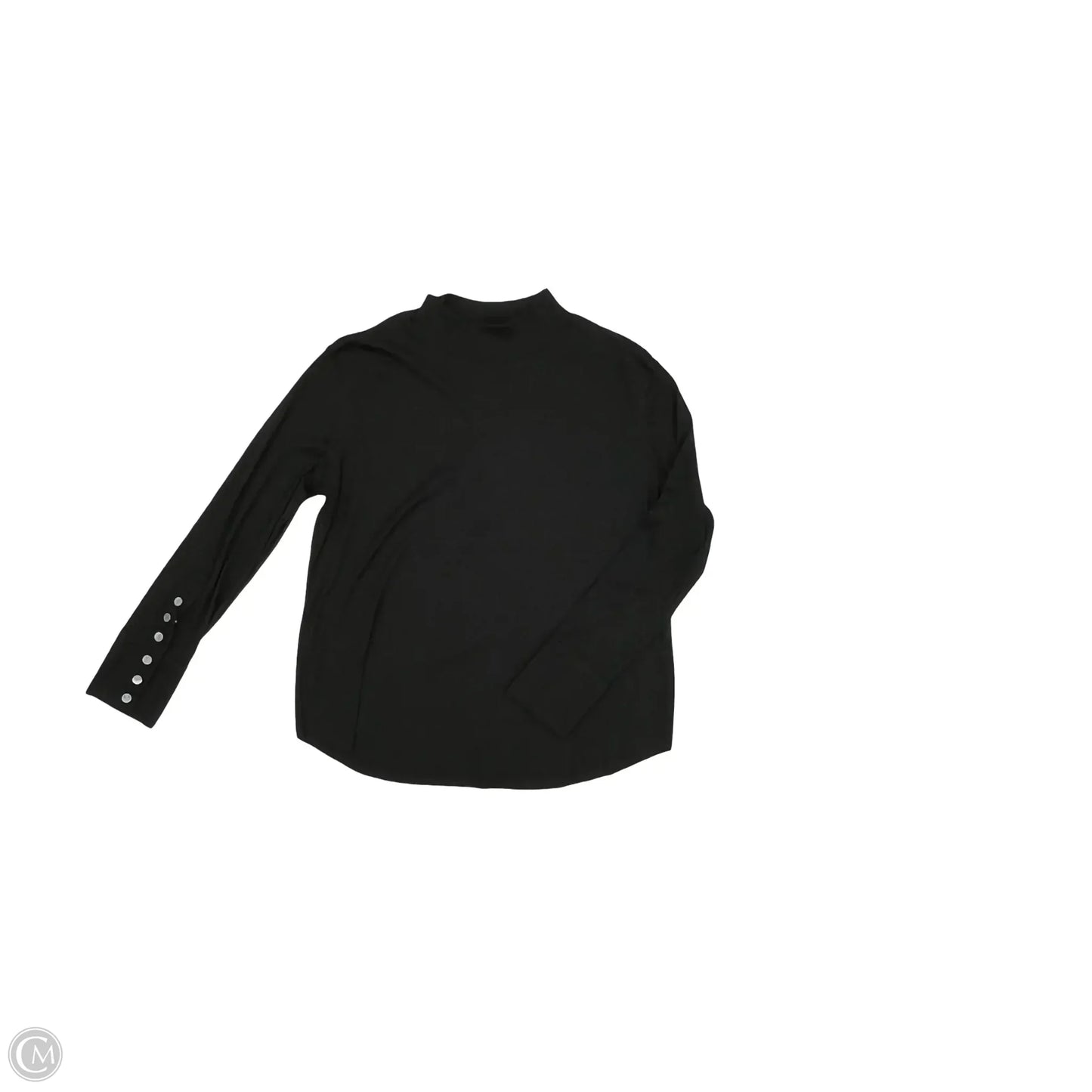Top Long Sleeve By Clothes Mentor In Black, Size: M