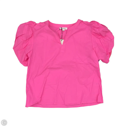 Blouse Short Sleeve By Thml In Pink, Size: L