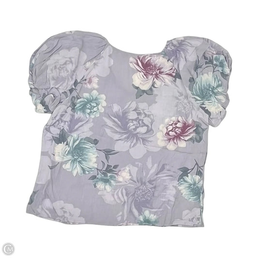 Blouse Short Sleeve By Oddi In Floral Print, Size: M