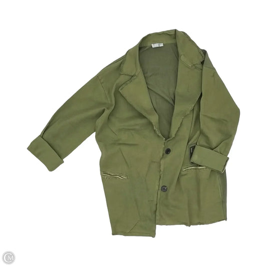Blazer By Clothes Mentor In Green, Size: L
