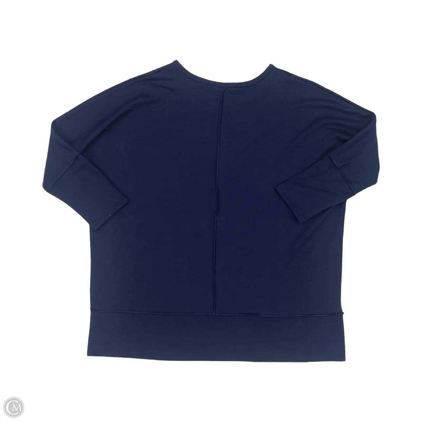 Top 3/4 Sleeve By Spanx In Navy, Size: S