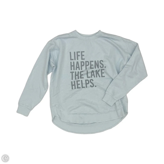 Sweatshirt Crewneck By Clothes Mentor In Blue, Size: M