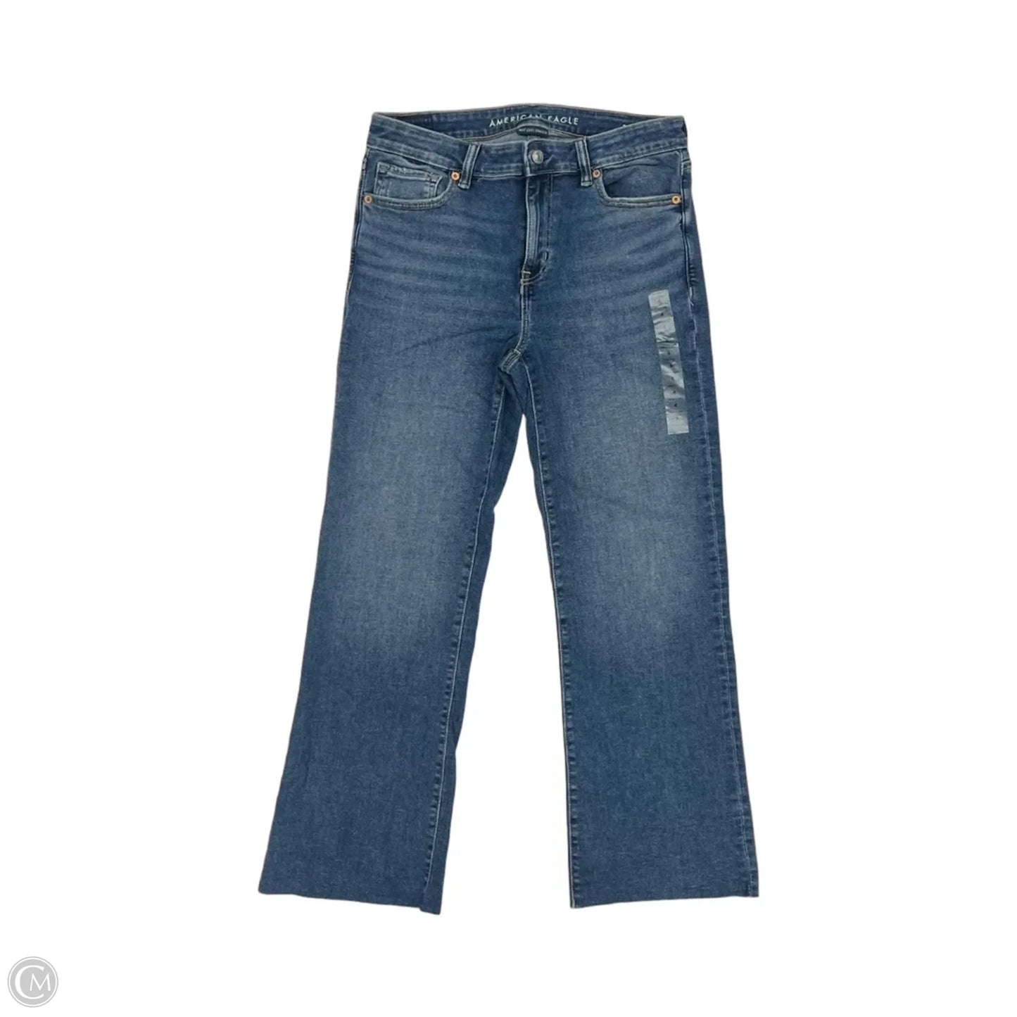 Jeans Cropped By American Eagle In Blue Denim, Size: 4