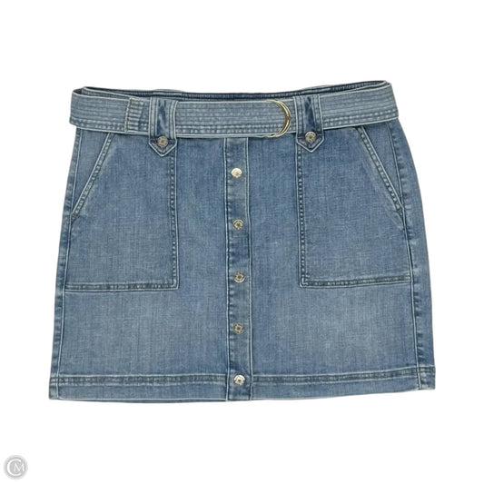 Skirt Mini & Short By White House Black Market In Blue Denim, Size: 14