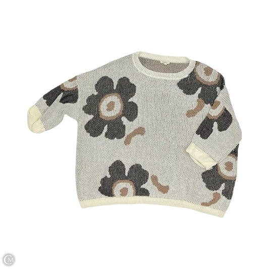 Sweater By Jodifl In Brown & Cream, Size: M