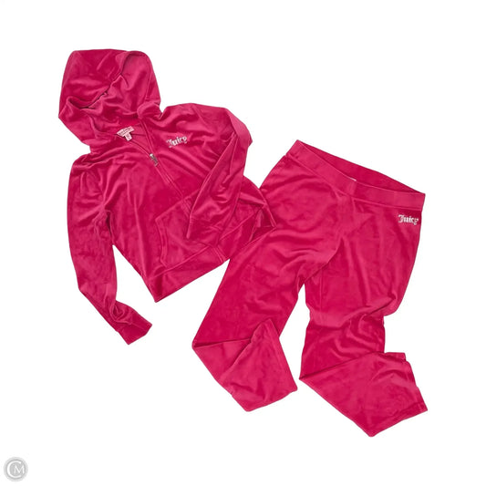 Lounge Set Pants By Juicy Couture In Pink, Size: L