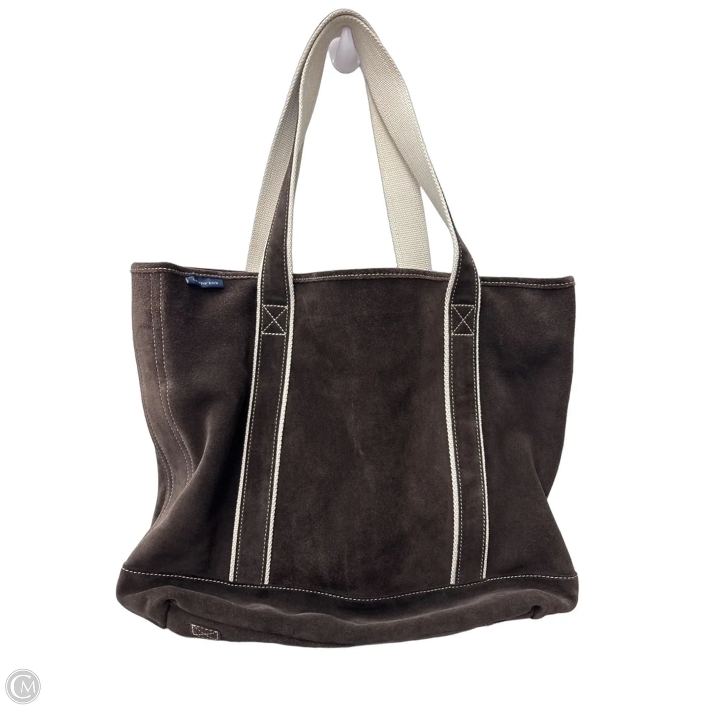 Tote Leather By Lands End, Size: Medium