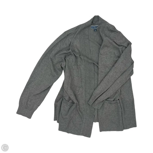 Cardigan By Karen Scott In Grey, Size: 2x