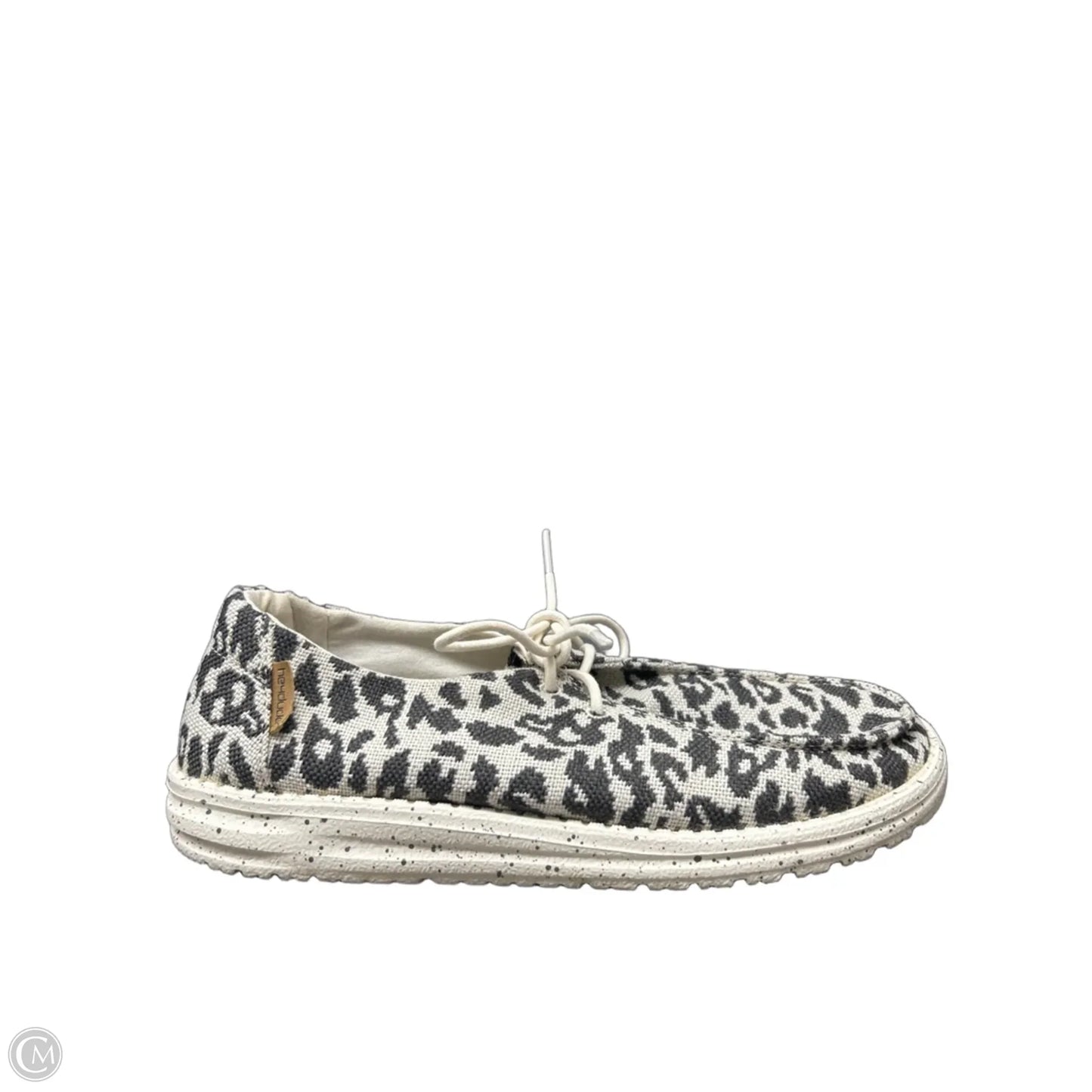 Shoes Flats By Hey Dude In Cream & Grey, Size: 9
