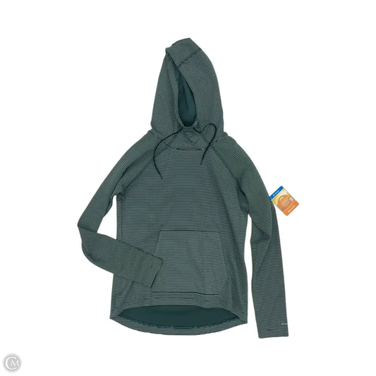 Athletic Top Long Sleeve Hoodie By Columbia In Green, Size: M