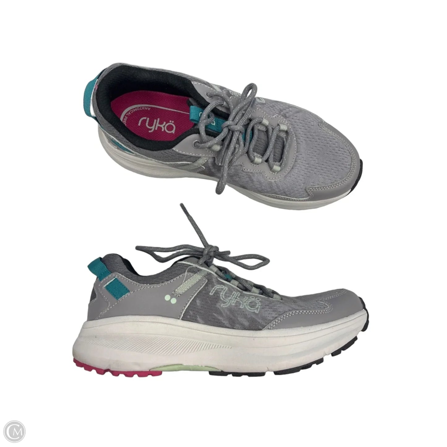 Shoes Athletic By Ryka In Green & Grey, Size: 8.5