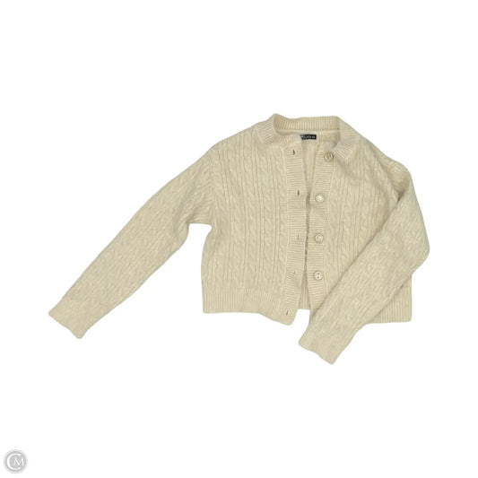 Sweater Cardigan By Clothes Mentor In Tan, Size: Xl