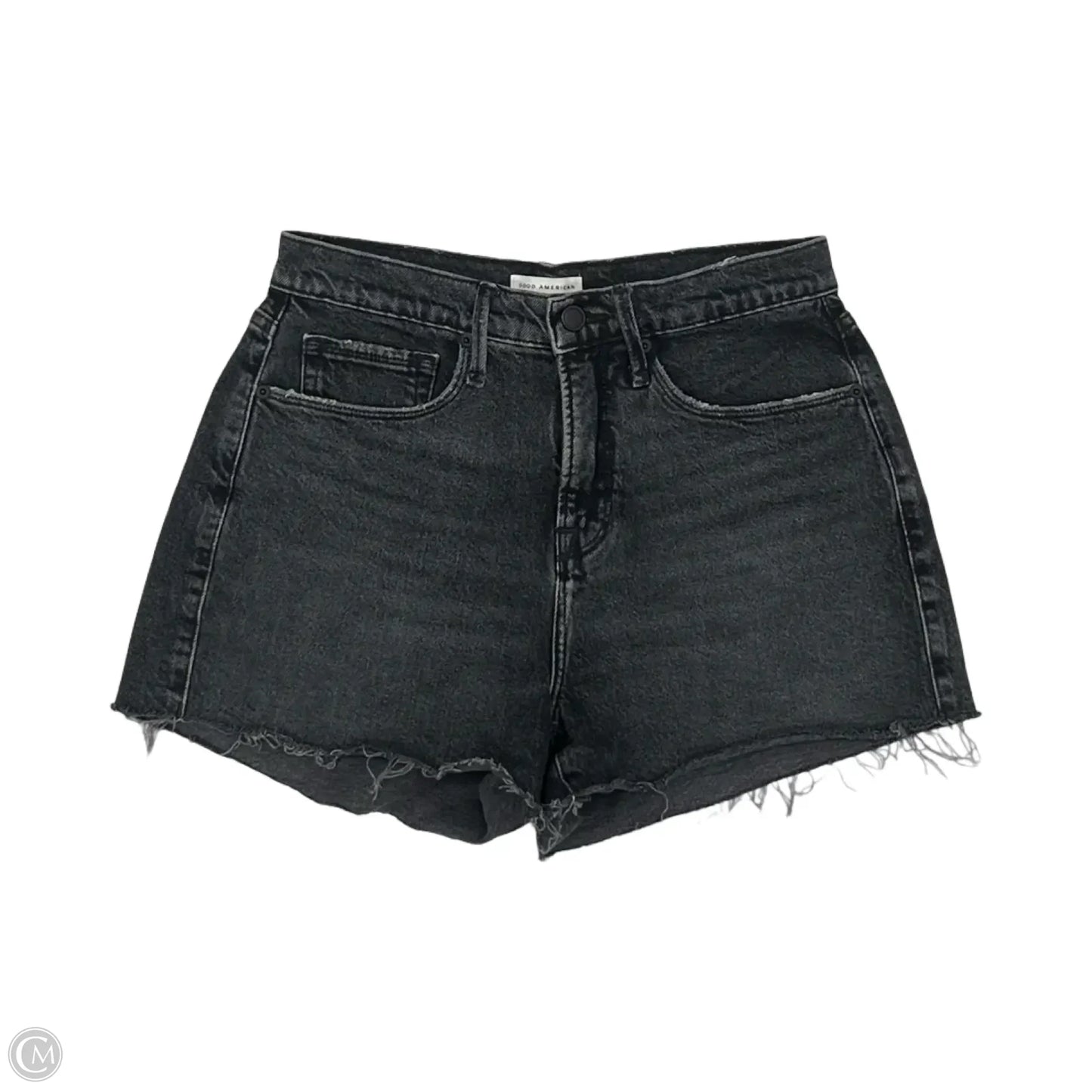 Shorts By Good American In Black Denim, Size: 0