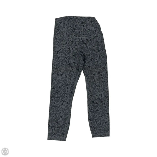 Athletic Leggings By Lululemon In Black & Grey, Size: S