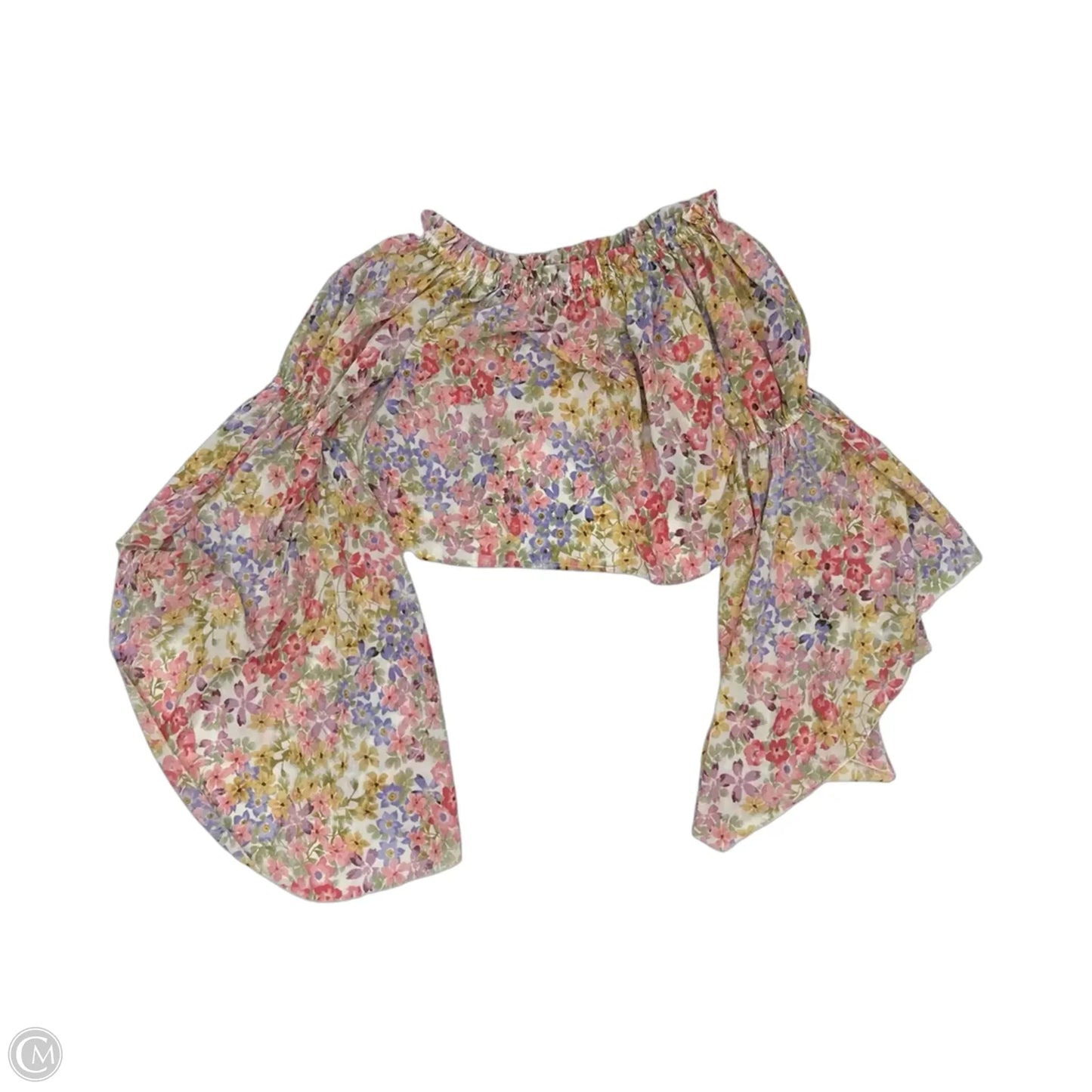 Blouse Long Sleeve By Live 4 Truth In Floral Print, Size: M