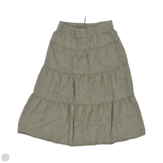 Skirt Midi By Quince In Green, Size: L
