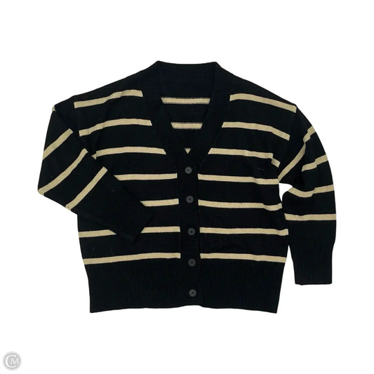 Sweater Cardigan By Cmf In Black & Brown, Size: Xl