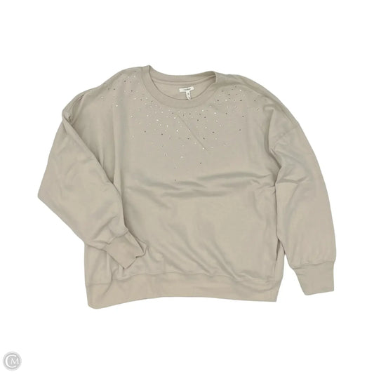 Sweatshirt Crewneck By Maurices In Tan, Size: Xxl