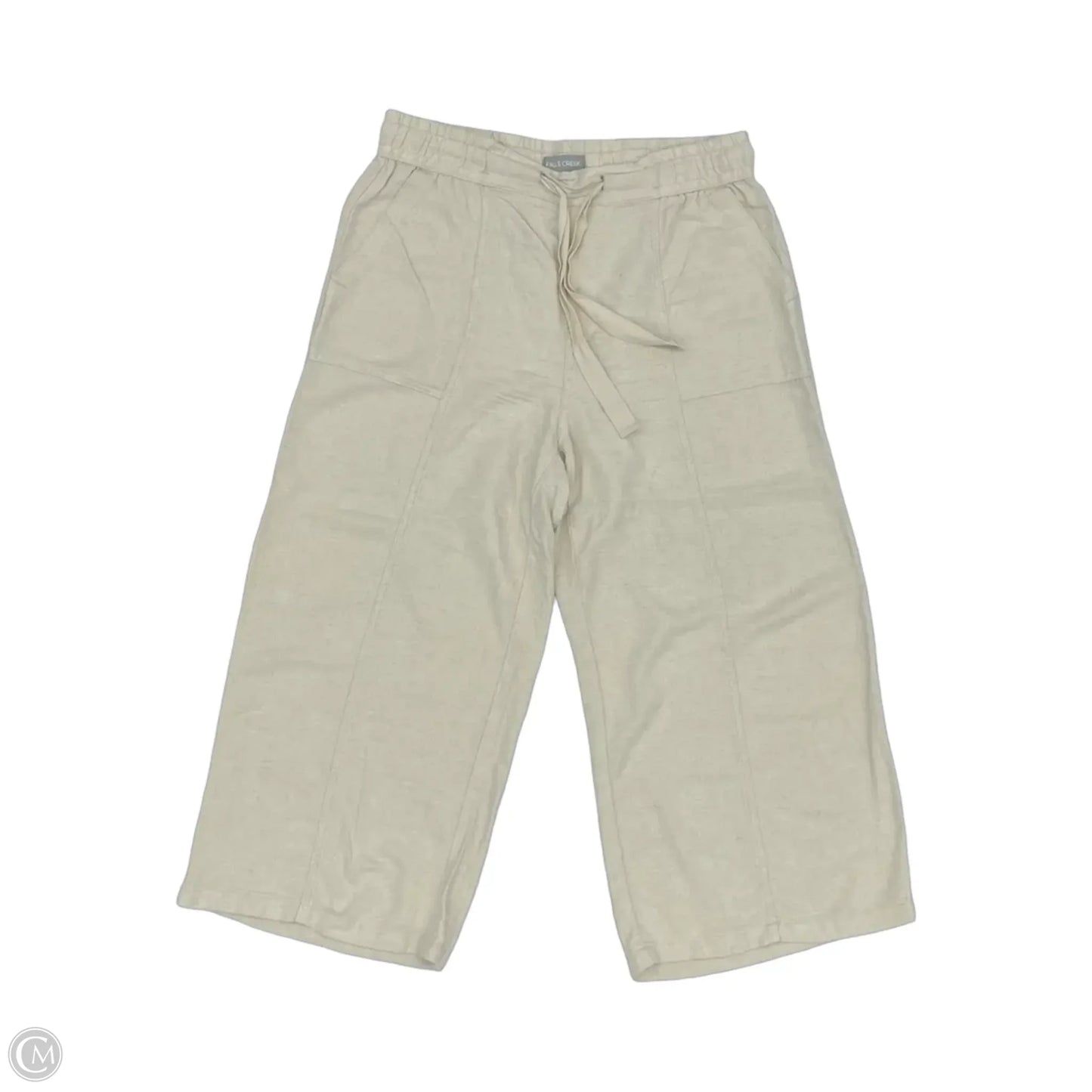 Pants Wide Leg By Falls Creek In Tan, Size: L