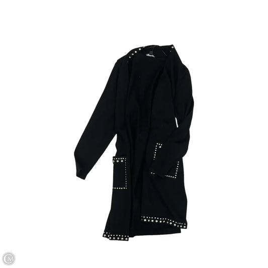 Cardigan By Inc In Black & Silver, Size: Xl