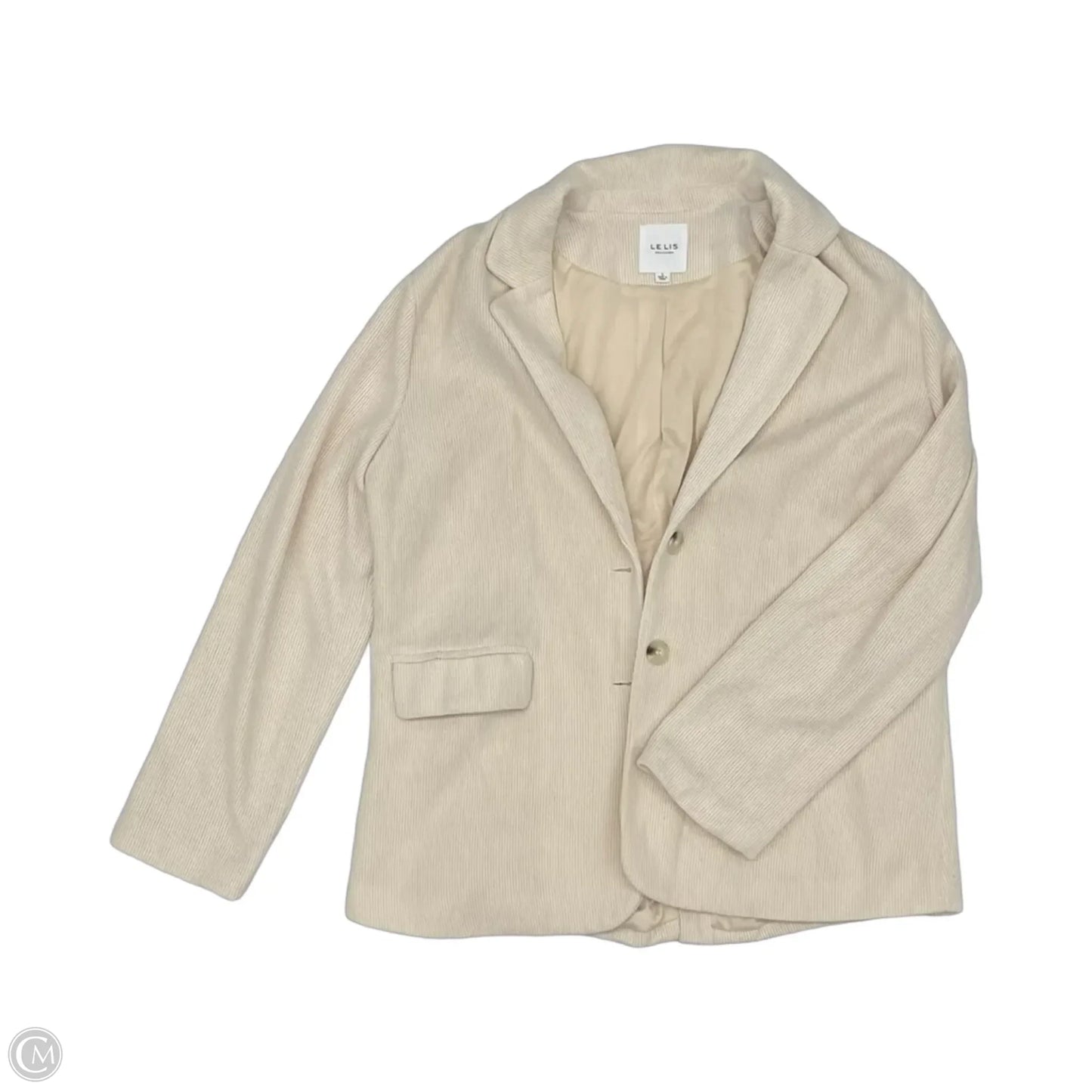 Blazer By Le Lis In Cream, Size: L