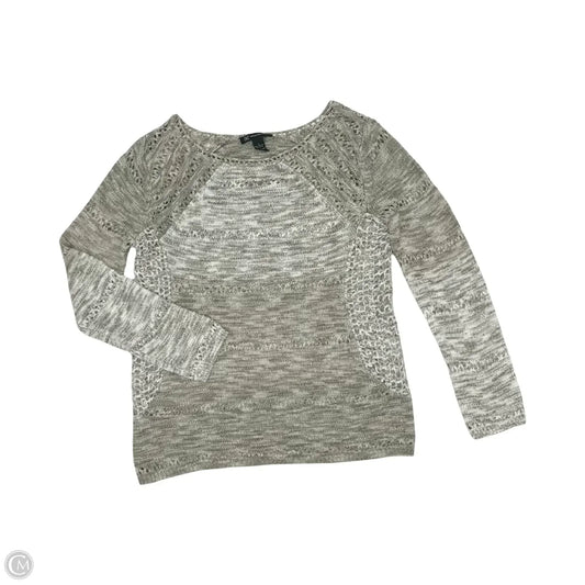 Sweater By Inc In Tan & White, Size: L