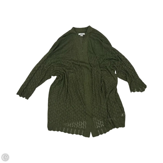 Cardigan By Croft And Barrow In Green, Size: 2x