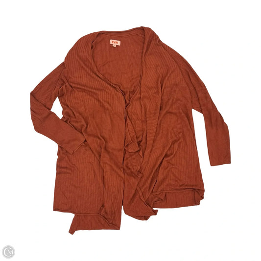 Cardigan By Evri In Orange, Size: 2x