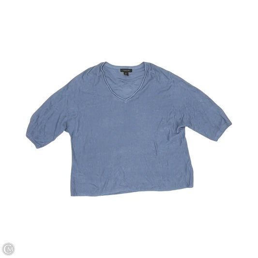 Sweater By Tahari In Blue, Size: Xl