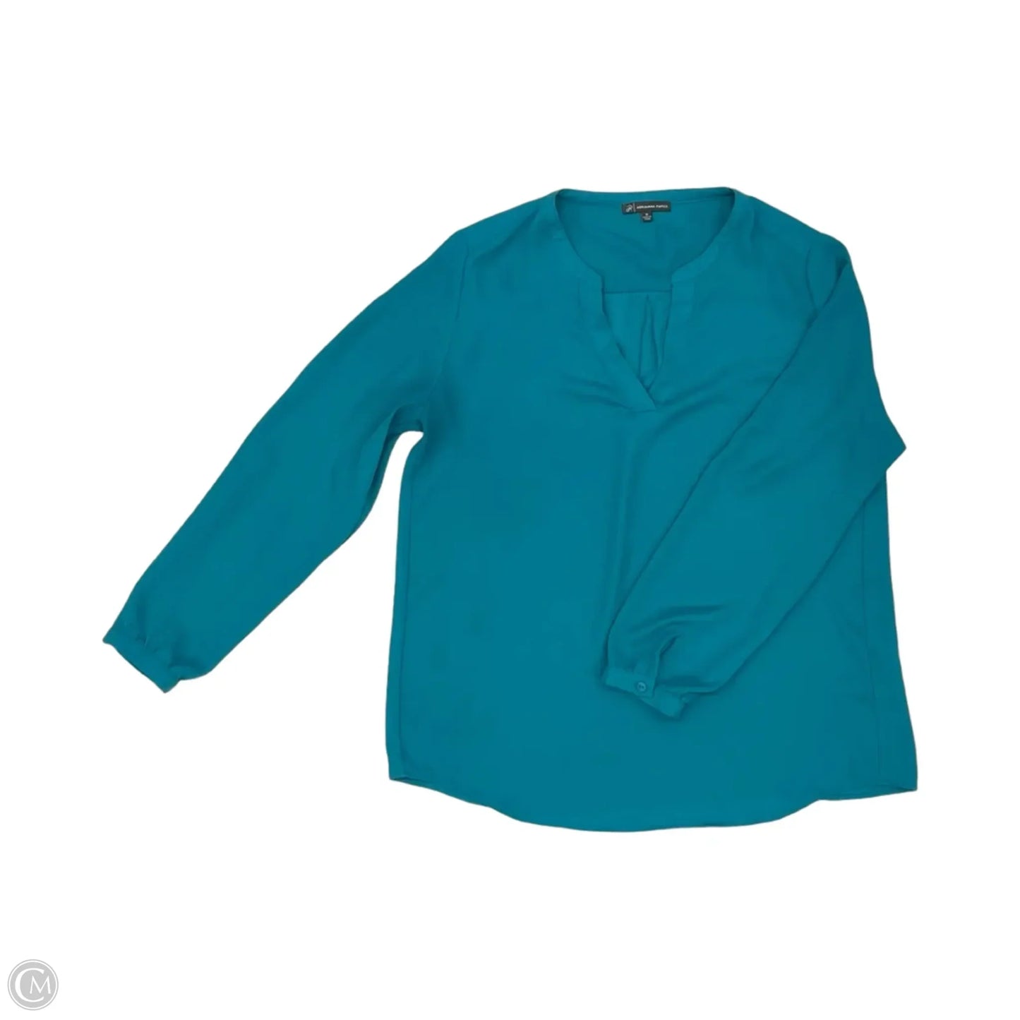 Blouse Long Sleeve By Adrianna Papell In Green, Size: M