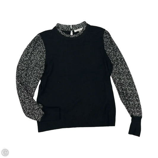 Sweater By Sioni In Black & Cream, Size: L