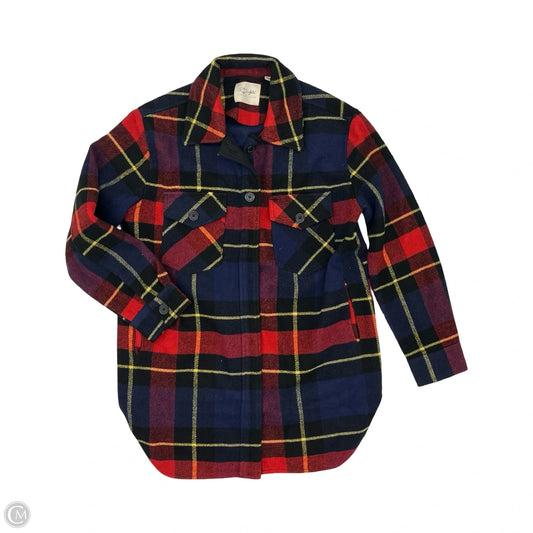 Jacket Shirt By Rd Style In Multi-colored, Size: M