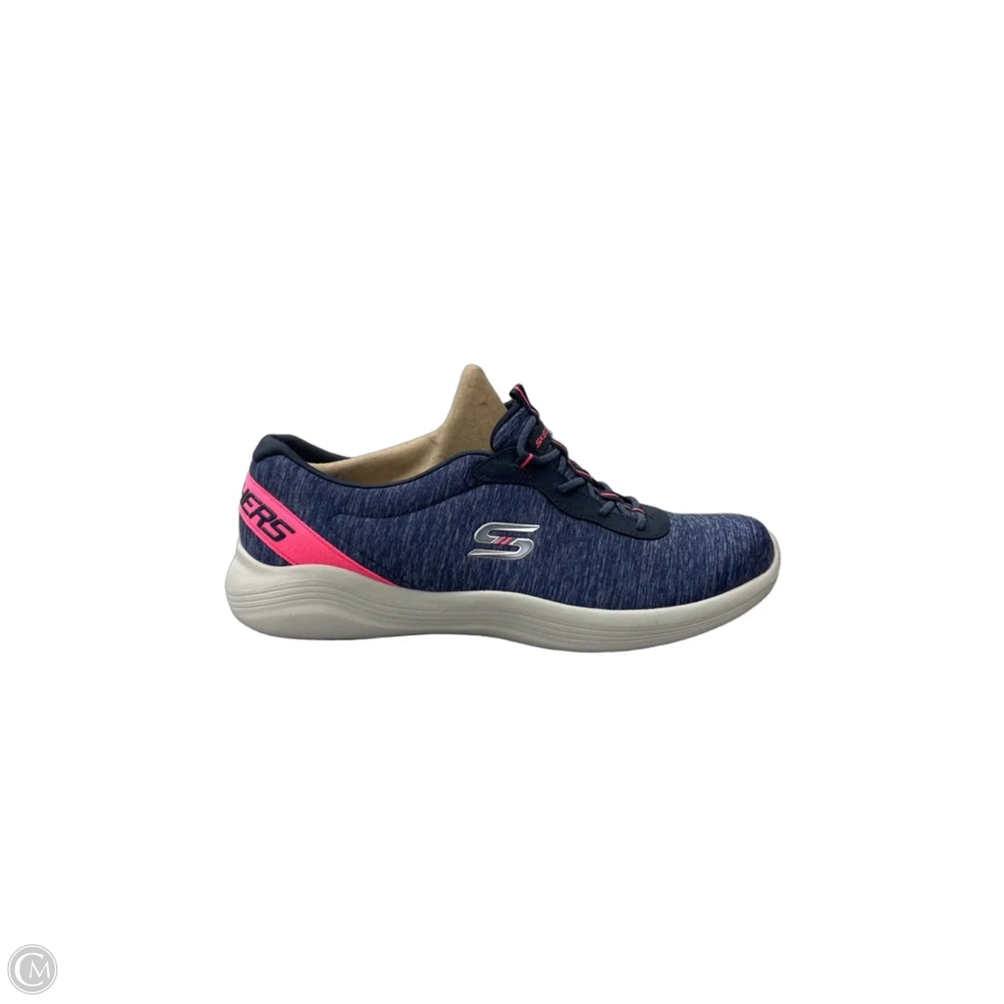 Shoes Sneakers By Skechers In Blue & Orange, Size: 10