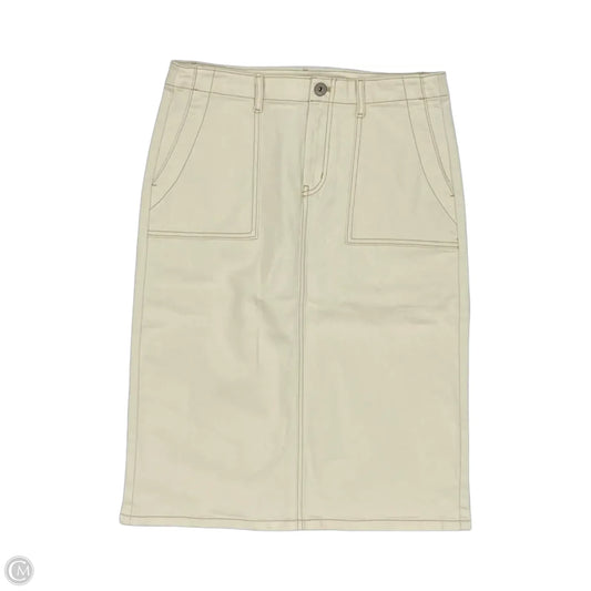 Skirt Midi By J. Jill In Tan, Size: 6