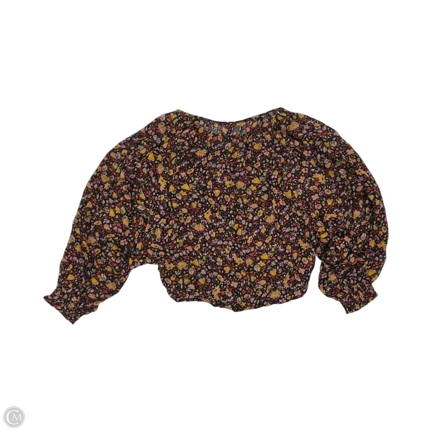 Blouse Long Sleeve By Anthropologie In Floral Print, Size: S